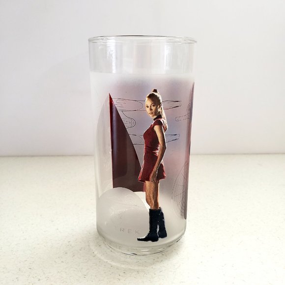 3 - STAR TREK 2008(Spock, Cpt. Kirk & Uhura 14 Oz Collectible Drinking Glass - Picture 9 of 12
